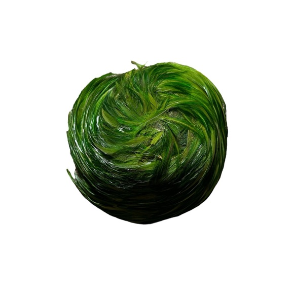 Vintage Ladies Green Feather Hat - Picture 2 of 6